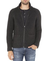 AG Jeans The Ravine Zip Cardigan Charcoal