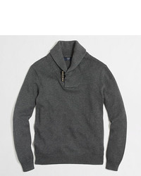 J.Crew Factory Factory Cotton Toggle Shawl Collar Sweater