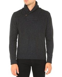 AG Jeans The Shawl Collar Sweater Charcoal Melange