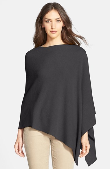 Eileen Fisher Asymmetrical Merino Poncho, $158 | Nordstrom | Lookastic