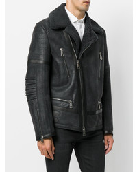 Neil Barrett Leather Aviator Jacket