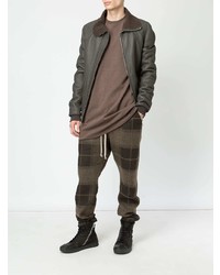 Rick Owens Shearling Leather Jacket