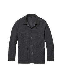 Bonobos Cotton Blend Cardigan In Charcoal Grey At Nordstrom