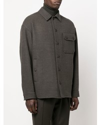 Giorgio Armani Fitted Button Up Overshirt
