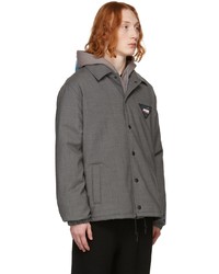 MSGM Grey Virgin Wool Blend Jacket