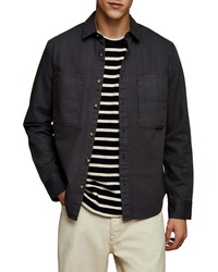 Topman Herringbone Shirt Jacket