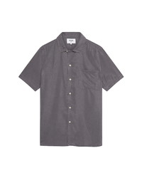 WAX LONDON Fazely Short Sleeve Button Up Camp Shirt