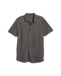 Robert Barakett Tempest Knit Short Sleeve Button Up Shirt