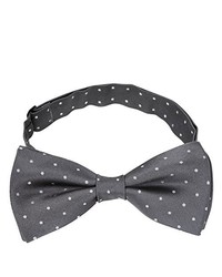 Charcoal Silk Bow-tie