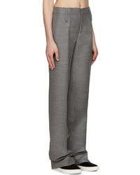 Calvin Klein Collection Grey Pintuck Trousers