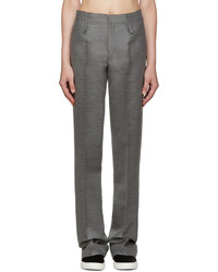Calvin Klein Collection Grey Pintuck Trousers