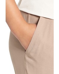Eileen Fisher Plus Size Silk Georgette Crepe Ankle Pants