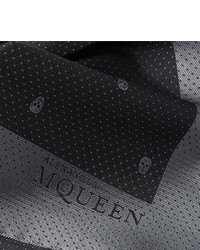 Alexander McQueen Skull Patterned Silk Jacquard Pocket Square
