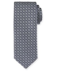 Brioni Silk Lattice Pattern Tie