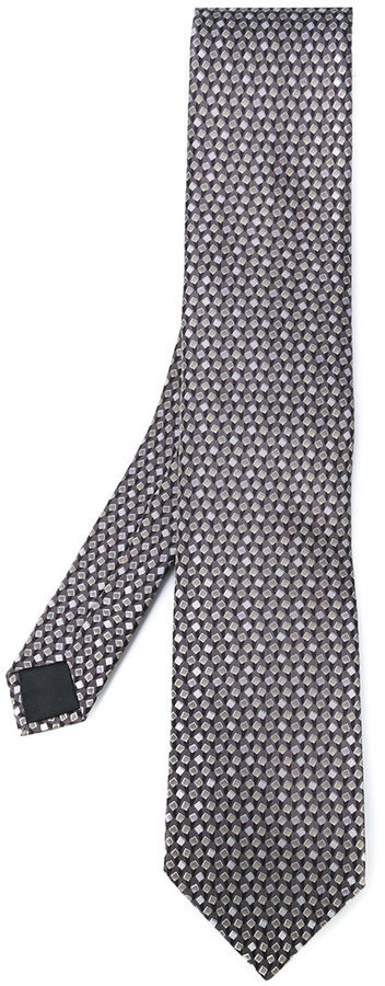 Lanvin Square Pattern Tie, $140 | farfetch.com | Lookastic