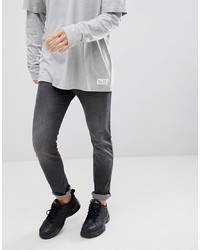 Hugo 734 Skinny Jean In Grey Wash