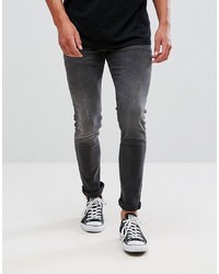 ASOS DESIGN Asos Super Skinny Jeans In Washed Black