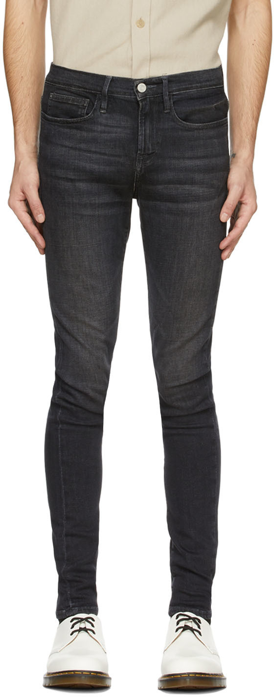 Frame Black Jagger Jeans, $210 | SSENSE | Lookastic