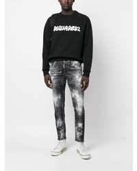 DSQUARED2 Bleach Effect Skinny Jeans