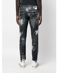 DSQUARED2 Bleach Effect Skinny Jeans