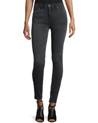 Burberry Brit High Rise Skinny Jeans Gray