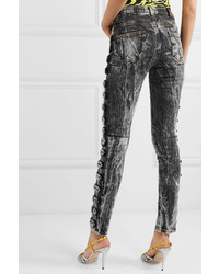 Gucci Buckled High Rise Skinny Jeans