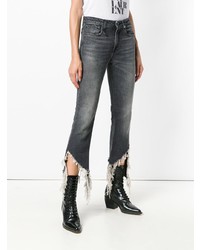 R13 Cropped Distressed Jeans