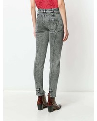 Givenchy High Waist Lightning Bolt Jeans