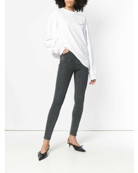 Current/Elliott High Waist Skinny Jeans