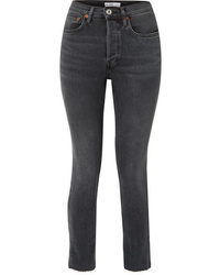 RE/DONE Originals Comfort Stretch Cropped High Rise Skinny Jeans