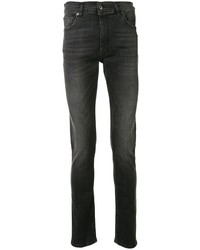 Moschino Question Mark Patch Slim Jeans