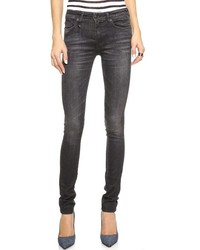 R 13 R13 The Alison Mid Rise Ankle Skinny Jeans