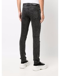 Balmain Ribbed Detailing Skinny Jeans