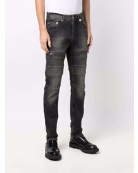 Neil Barrett Skinny Cut Panelled Jeans