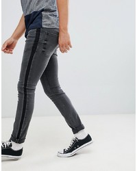 Burton Menswear Skinny Fit Jeans With In Black