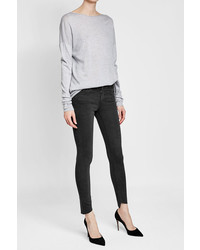AG Jeans Skinny Jeans With Frayed And Cropped Hem