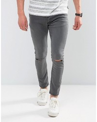 Brave Soul Skinny Jeans With Knee Rips