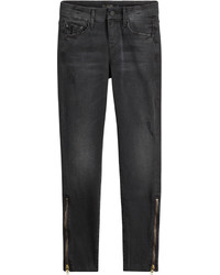 Mother Skinny Jeans With Zipped Ankles