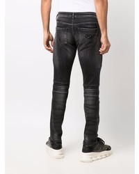 Philipp Plein Slim Fit Biker Style Jeans