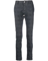 Dondup Slim Fit Check Pattern Jeans