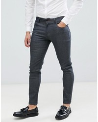 ASOS DESIGN Smart Skinny Jeans In Raw Grey