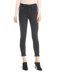 Agolde Sophie Distressed High Waist Crop Skinny Jeans