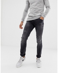 BLEND Straight Leg Jeans In Grey Wash