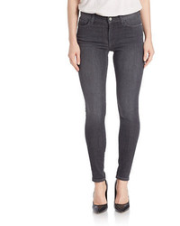 French Connection Stretch Cotton Skinny Jeans  Charcoal