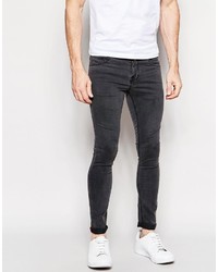 Pull&Bear Super Skinny Fit Jeans In Gray Wash