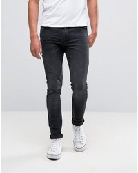 Asos Super Skinny Jeans In Washed Black