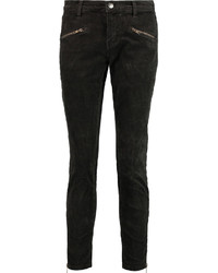 Current/Elliott The Soho Zip Stiletto Corduroy Skinny Jeans
