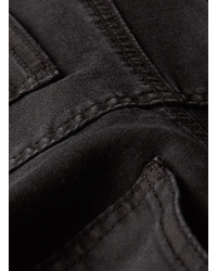Topman Charcoal Coated Super Spray On Jeans