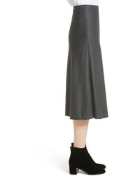 St. John Collection Stretch Birdseye Flare Skirt