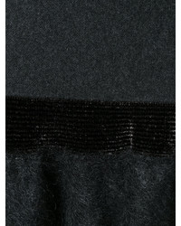 D-Exterior Dexterior Metallic Detail Peplum Skirt